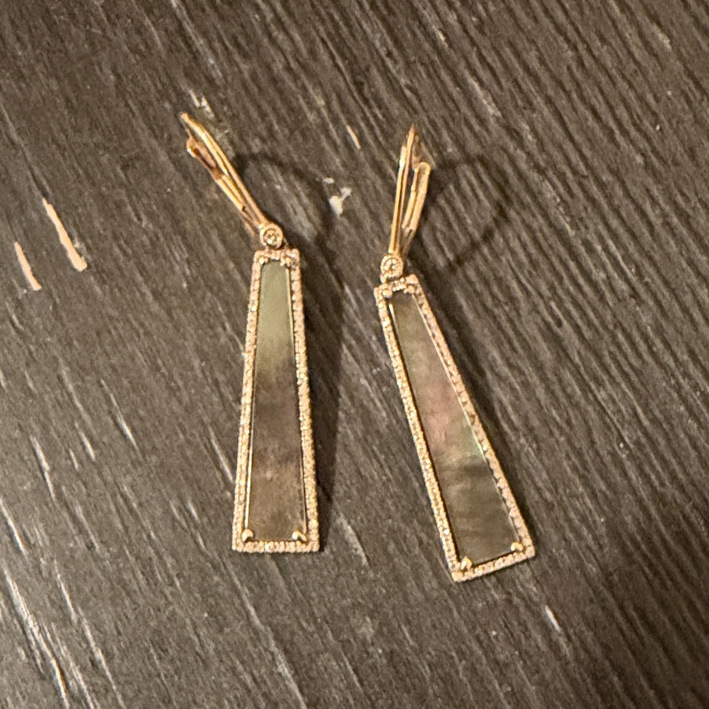 Elegant Gold and Silver Drop Earrings